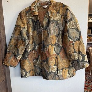 CJ Banks Leaf Patterned Jacket 4X